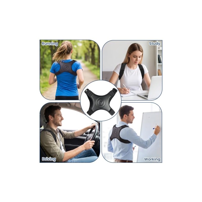 Back Brace Posture Corrector Men Women Upper Back Support