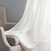 SmartSheer Solid Rod Pocket Window Sheer Panel, Ivory, 84" L