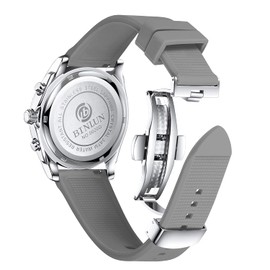 BINLUN Silicone Watch Bands Quick Release Rubber Sport Watch Straps 18mm 19mm 20mm 21mm 22mm 24mm Smartwatch Bands Replacement for Men and Women (White/Red/Black/Blue/Orange/Grey/Brown/Green)