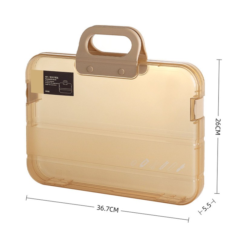 Clear Document Case Multipurpose Large Capacity Dustproof Waterproof A4 File