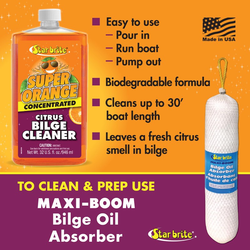 STAR BRITE Super Orange Citrus Bilge Cleaner - Simple &
