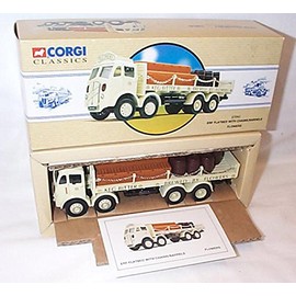 corgi classic ERF flatbed with chains/barrels flowers lorry 1.50 scale limited edition diecast model