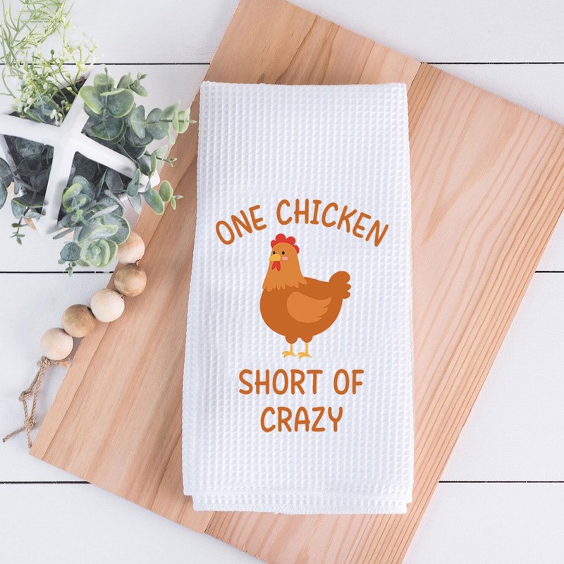 PLITI Chicken Kitchen Towel Chicken Lover Gift Chicken Mom Gift