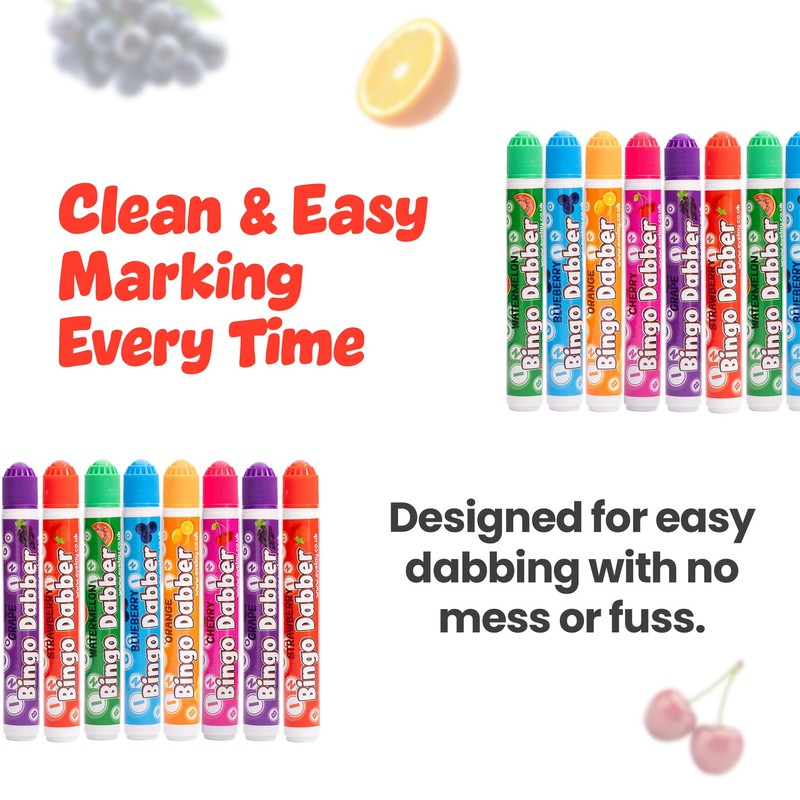 evelay Bingo Dabbers Scented Fruity Scents - Pack of 24