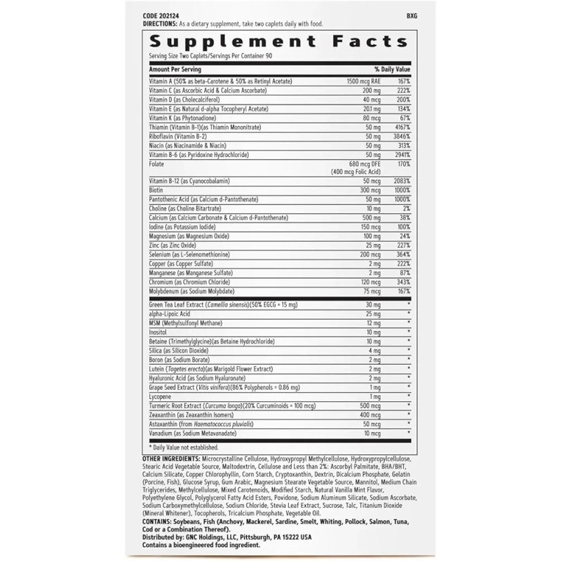 GNC Women's Multivitamin Active Without Iron |Supports an Active Lifestyle