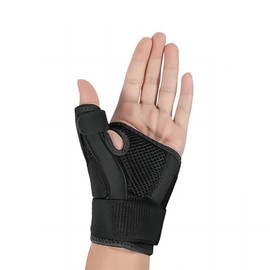 親指付け根サポーター 親指 サポーター 指サポーター 腱鞘炎 サポーター 左右兼用 メッシュ 通気性 親指用 親指固定 使い過ぎ 手首 サポート 指 手の付け根サポーター (ブラック)