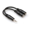 Hosa YMM-232 3.5 mm TRS to Dual 3.5 mm TRSF Y Cable