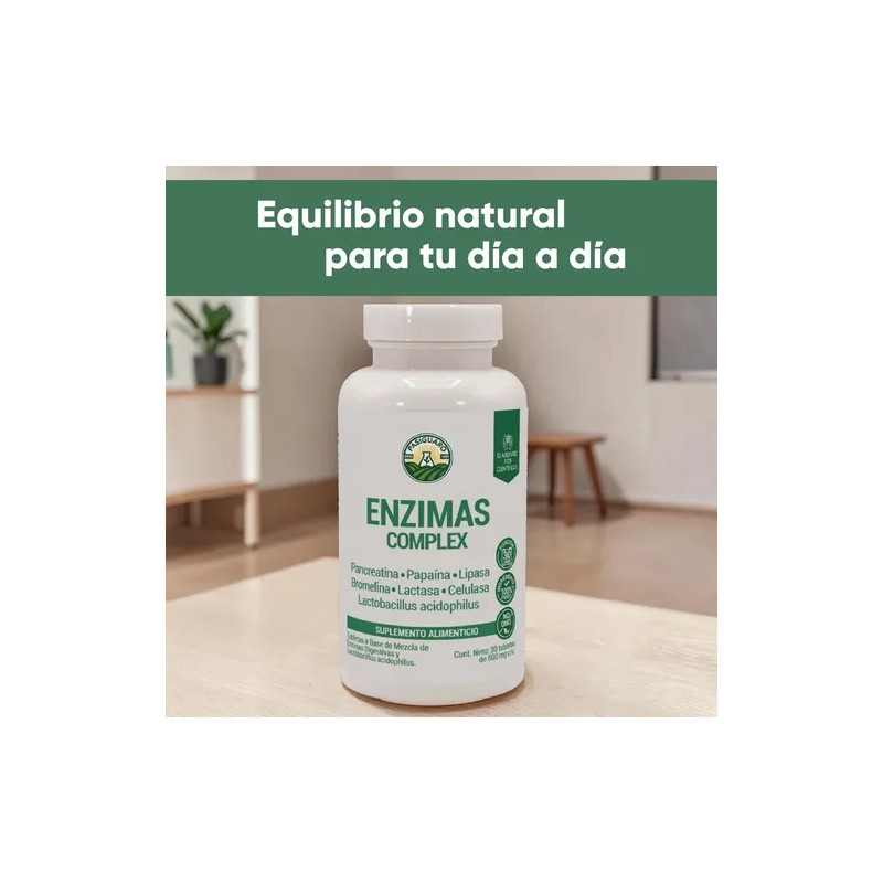 Enzimas Digestivas Lactasa, Lipasa 30 Caps Pasiguaro