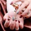 Jie Du 5pcs Nail Art Jewelry Manicure Butterfly Gemstone Three