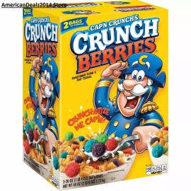 Quaker 4 PACK - Cap'n Crunch's Crunch Berries Cereal 20 oz Bag (Total 80 oz)***********