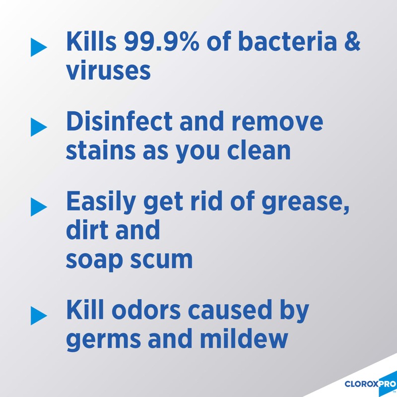 CloroxPro Clorox Clean-Up Disinfectant Cleaner with Bleach Refill, 128 Ounces