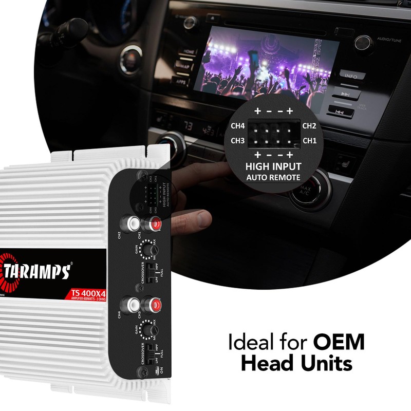 Taramps x2 TS 400x4 with Automatic High Level Input 400