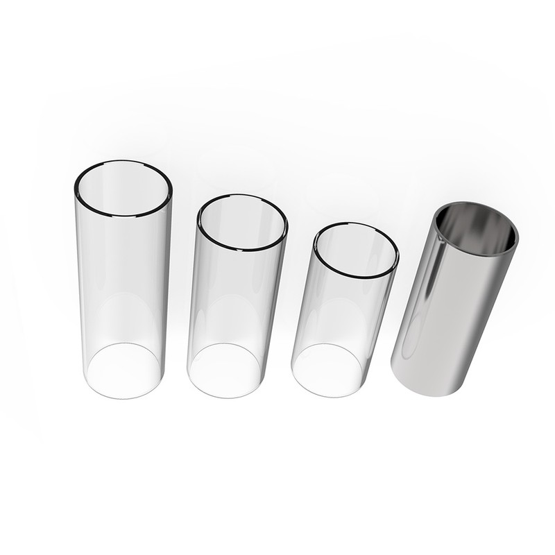 Guitar Slides Set Includes 3 Glass Slides (5.1cm/ 6cm/ 7cm)