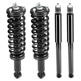 Front & Rear Strut Shock Assembly w/Coil Spring for Toyota Sequoia 4.7L V8 2001-2007, Replace 171348L 171348R 37240, 4PCS