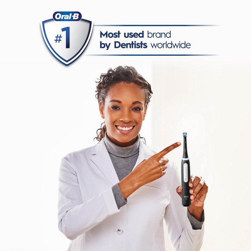 Oral-B iO Deep Clean Rechargeable Electric Powered Toothbrush, Black with