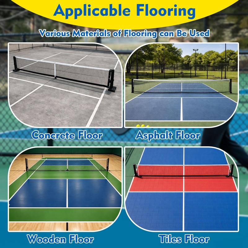 Joyfolk PP Plastic Court Line Marking Kit 44x20 ft -