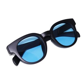 CYPHUS BIG Boston Polarized Sunglasses, Unisex, UV Protection, UV Protection, Casual, Fashionable, matte black/light blue