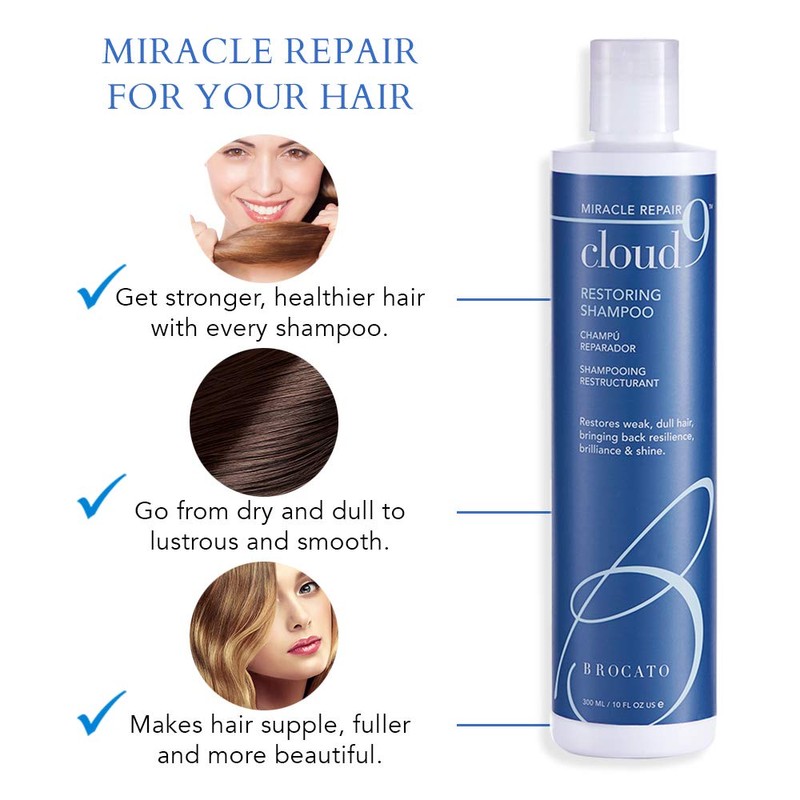 Brocato Cloud 9 Restoring Shampoo, 10 Fl Oz | Miracle