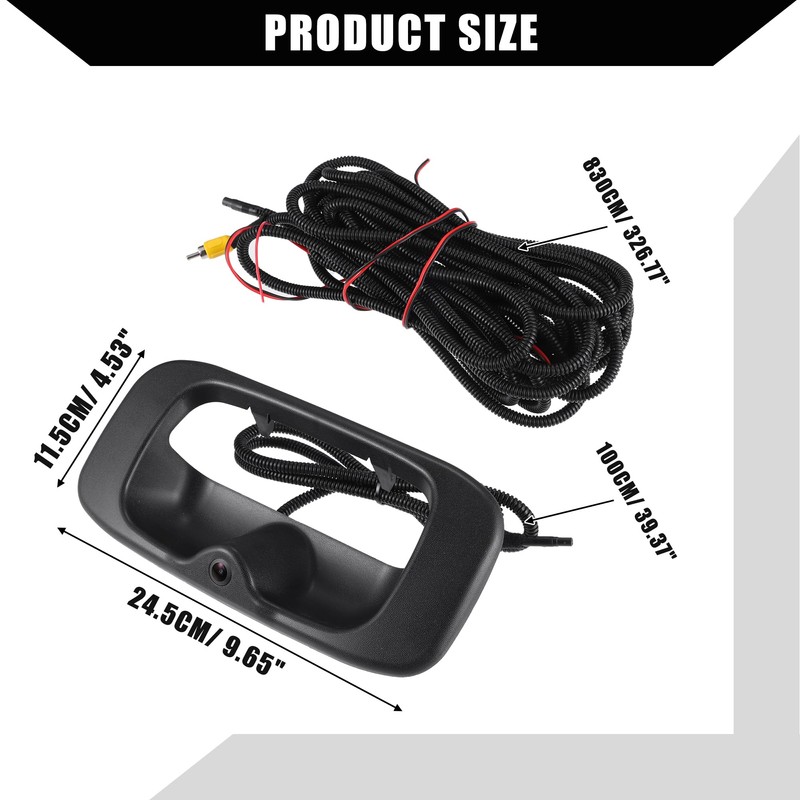 Hihaha Backup Camera Tailgate Handle for Chevy Silverado 1999-2007 for
