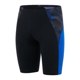 Speedo ECO Endurance + Splice Schwimmhose für Herren, Schwarz/Blue Flame/USA Anthrazit , 26 (DE 1)