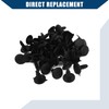 Hihaha 5 x 5mm Hole Dia Black Plastic Rivets Fastener