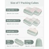 Narwey 7 Set Packing Cubes for Suitcases and Backpack, Suitcase