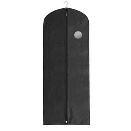 Clay Roberts Long Garment Bags, Black Dress Covers, Pack of 3, Clothing Storage Bags, Travel, Weddings, Suits and Dresses, Breathable Fabric