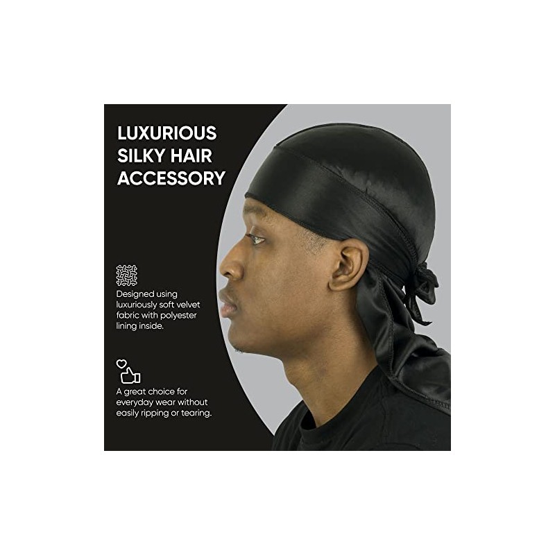 Roman-T Silky Satin Durag - Stylish & Comfortable Durags -