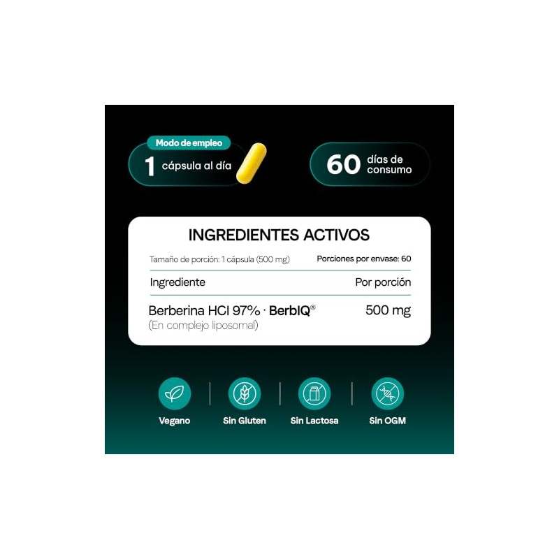 VITANNA® Berberina Liposomal 500 mg | 2 meses
