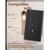 MOES Black Dimmer Light Switches 4 Pack, 3 Way &