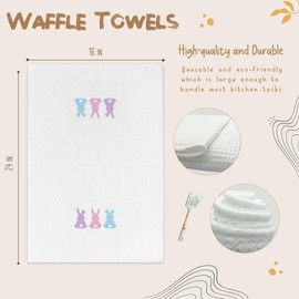 BONETAT Guess What? Bunny Butt Easter Bunny Easter Towels, Gifts for Women Bathroom Decor,Chinoiserie Floral for Kitchen Towels -C01