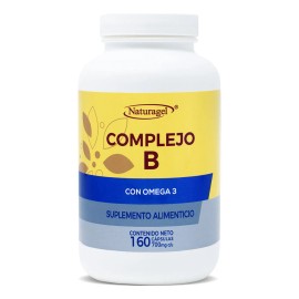Complejo B + Omega 3 | 160 Softgels | Naturagel Sabor Sin sabor