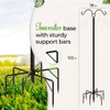 IDZO EQAE2 String Light Poles, 2pack 7-Prong with Fence Brackets,