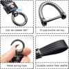 OSIFIT - Llavero de coche estilo fibra de carbono, universal,