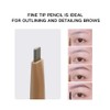 Music Flower Dual Ended Eyebrow Pencil with Spoolie Brush Natural