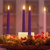 Daord 7.9" Advent Taper Candles Set of 4 Christmas LED