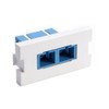 Leviton 41291-2CW 1 Duplex SC, Zirconia Ceramic, Single Mode/Multi Mode,