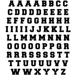 Sports Helmet Letters Only 1/2" by Chalkallaboutit® Baseball, Hockey, Football and Lacrosse (Matte Black)