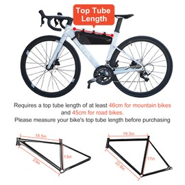 Kapsuen Bike Frame Bag - 2.5L Waterproof Cycling Triangle Bag with Side Pocket, Bicycle Under Tube Storage for Gravel, MTB, Road Bike (2.5L)