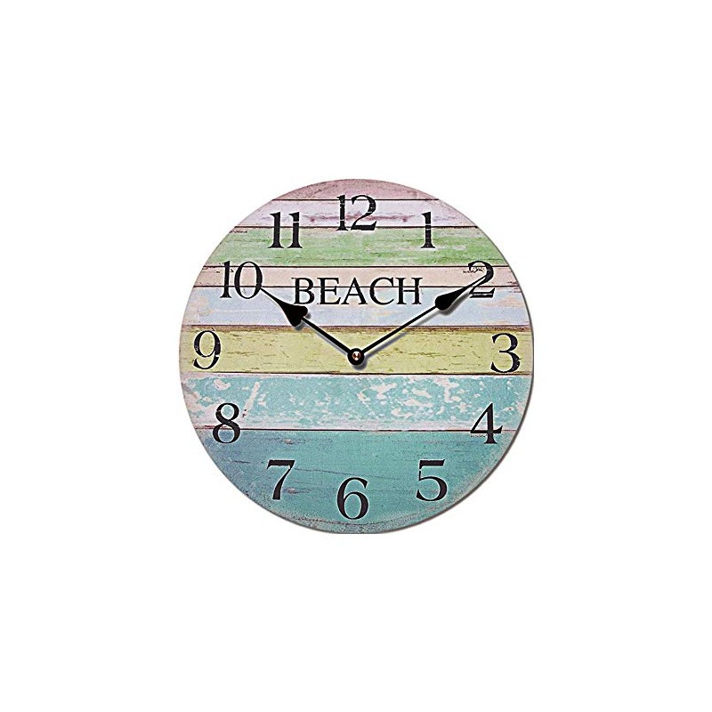 Cepewa Wall Clock XL Beach Nostalgia Diameter 45 cm Clock