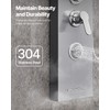 VEVOR Shower Panel Tower System with Rainfall Waterfall Shower Head,