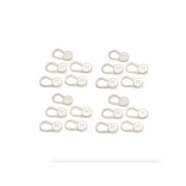 20 x Button Pant Extenders - Revives Your Whole Family's Clothes - Buttons On & Off In A Second - Perfect To Temporary Stretch Pants, Shorts & Skirts In The Stomach Area White