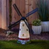 Accent Plus HOME YARD GARDEN DECOR SOLAR-POWERED WINDMILL LIGHTHOUSE