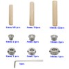 Wood Dowel, CESFONJER Dowel Kit, 6mm / 60pcs, 8mm /