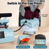 PlanetFlame Tumbler and Hat Heat Press Machine, 2-in-1 Combo Machine