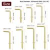 sourcing map 150 Pcs L Shape Hooks, Right Angle Hooks