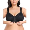 WingsLove Front Fastening Bras for Women Minimizer Wireless Non Padded