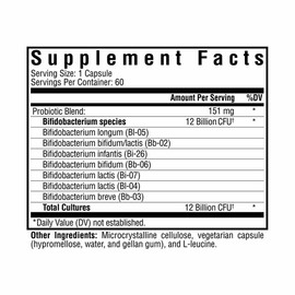 Seeking Health Seeking Health ProBiota Bifidobacterium, 60 Capsules, Probiotic Supplement for Digestive Health, Bifido Only, Vegan- and Vegetarian-Friendly, Supports Colon Health and Immune System*