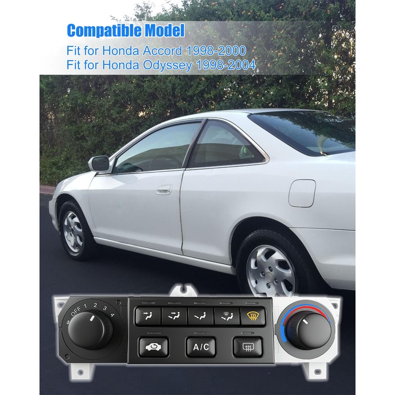 A/C Heater Climate Control Switch Panel Module Compatible with Honda