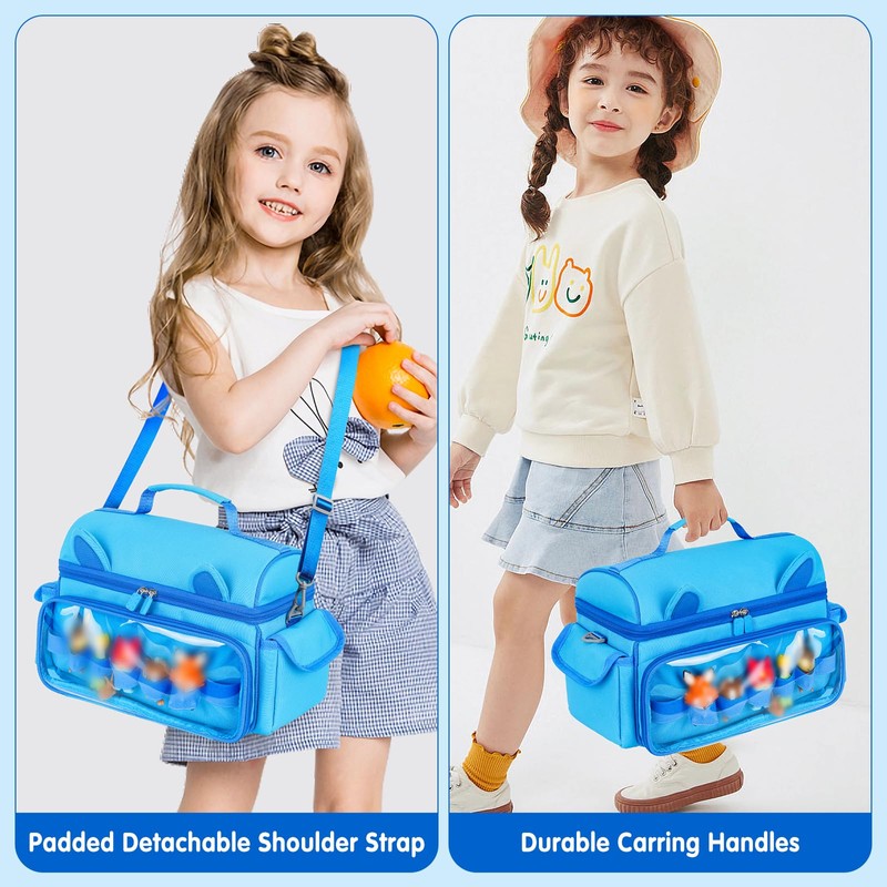 Carrying Case Compatible with Tonies Figure Accessories, blue, Functional